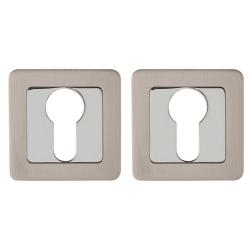 Накладка Punto (Пунто) под цилиндр ET.K.QR52 (ET QR) SN/CP-3 матовый никель/хром