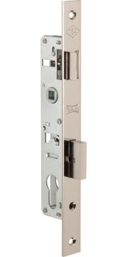 Корпус Kale kilit (Кале килит) узкопрофильного замка с защёлкой 153 (20 mm) w/b (никель)