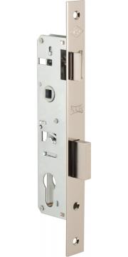Корпус Kale kilit (Кале килит) узкопрофильного замка с защёлкой 153 (30 mm) w/b (никель)