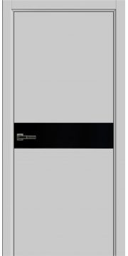 1 Экселент СветлоСерыйPP Дверь ЭМ11 ДО, 21- 9, LacobelЧерный200мм, КромкаЧерная1мм, Без фурн/фрез, Прямой притвор