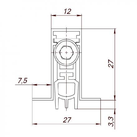 Фотография Автоматический Armadillo (Армадилло) порог EASY BLOCK F/1020