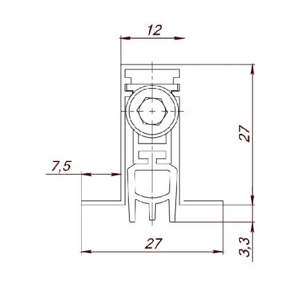 Фотография Автоматический Armadillo (Армадилло) порог EASY BLOCK F/420