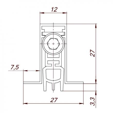 Фотография Автоматический Armadillo (Армадилло) порог EASY BLOCK F/820
