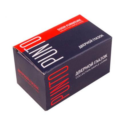 Фотография Глазок Punto (Пунто) дверной, оптика пластик DV-1/60-35/P (DVP1/NEW) CP хром