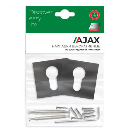 Фотография Накладка Ajax (Аякс) под цилиндр ET.K.JS51 (ET JS) BL-24 черный