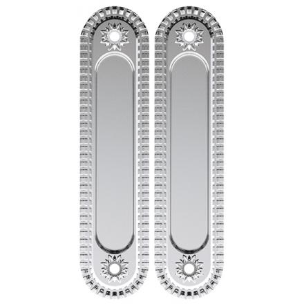 Фотография Ручка Armadillo (Армадилло) для раздвижных дверей SH.CL152.010 (SH010/CL) SILVER-925 серебро 925