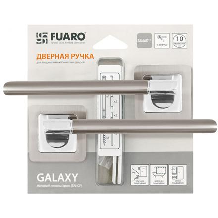 Фотография Ручка Fuaro (Фуаро) раздельная GALAXY XM/HD SN/CP-3 матовый никель/хром