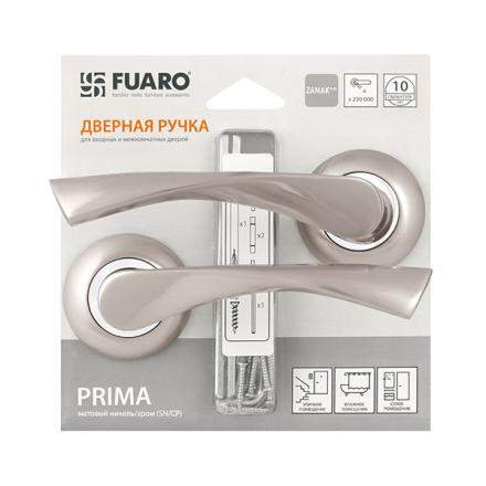 Фотография Ручка Fuaro (Фуаро) раздельная PRIMA RM/HD SN/CP-3 матовый никель/хром