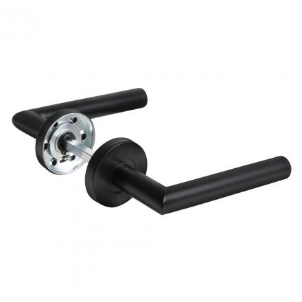 Фотография Ручка Fuaro (Фуаро) раздельная R.DSS201-0204/19 (INOX 201) BLACK