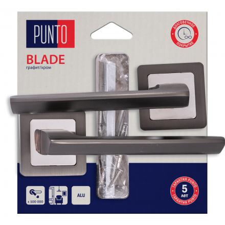 Фотография Ручка Punto (Пунто) раздельная LM/A K.QR52.BLADE/HD GR/CP-23 графит/хром