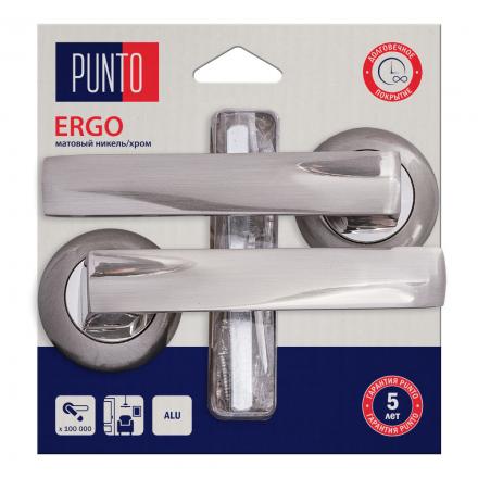 Фотография Ручка Punto (Пунто) раздельная LM/A R.TL54.ERGO/HD SN/CP-3 матовый никель/хром