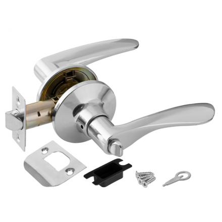 Фотография Ручка Punto (Пунто) защелка DK620 CP-BK (6020 CP-B) (фик.) хром