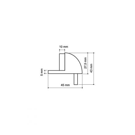 Фотография Упор Armadillo (Армадилло) дверной напольный STOPPER/ZA003 (DH003ZA ) SN-3 мат.никель