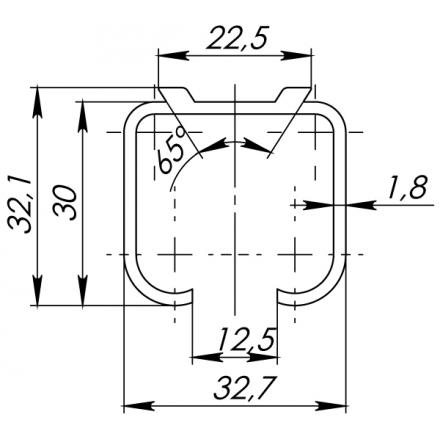 Фотография Верхняя Armadillo (Армадилло) направляющая Comfort R 60/80/1,8/3000 track (3 м)