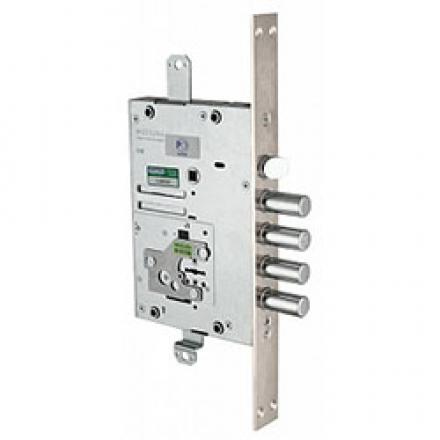 Фотография Замок Mottura (Моттура) врезной сувальдный 52.Y583 B My Key S (левый), кл 60 мм, БЕЗ НАКЛАДОК