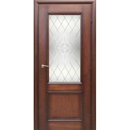 Фотография 3000 ШпонДубаКофе Дверь 3324 ДО 21- 9 (пр/л), с фурн., Роса