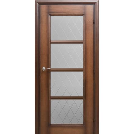 Фотография 3000 ШпонДубаКофе Дверь 3340 ДО 21- 9 (пр/л), с фурн., Кристалл