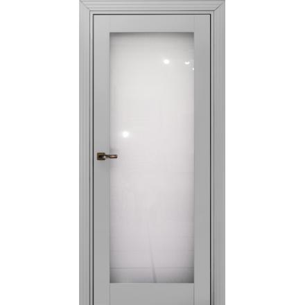 Фотография 730 MDF ЭмальСветлоСерый Дверь 739 ДО 21- 9 (пр/л), с фурн. Стекло Триплекс 8мм