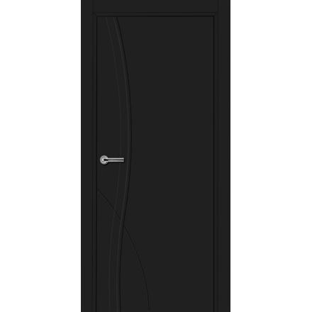 Фотография 750 MDF ЭмальЧерный Дверь 756 ДГ 21- 9 (пр/л), с фурн.