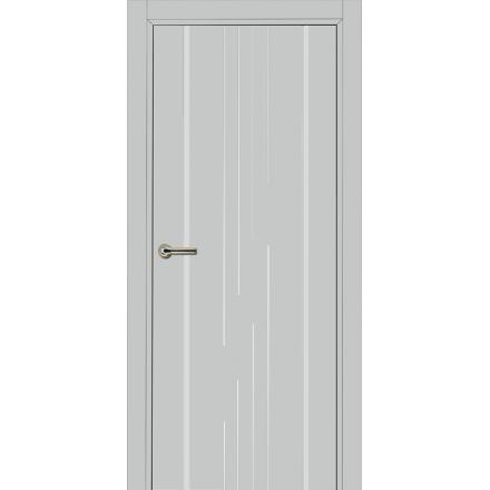 Фотография 750 MDF ЭмальСветлоСерый Дверь 757 ДГ 21- 9 (пр/л), с фурн.