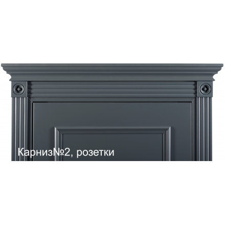 Фотография 790 MDF ЭмальСерый Дверь 792 ДГ 21- 9 (пр/л), с фурн.