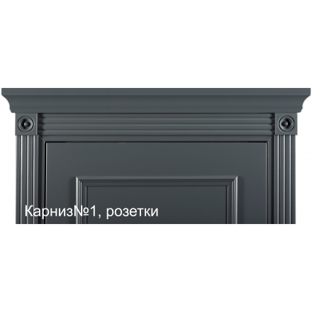 Фотография 790 MDF ЭмальСерый Дверь 792 ДГ 21- 9 (пр/л), с фурн.