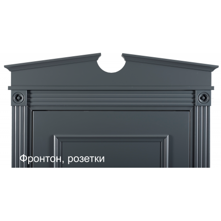 Фотография 790 MDF ЭмальСерый Дверь 792 ДГ 21- 9 (пр/л), с фурн.