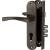 Фотография Замок цилиндровый Fuaro (Фуаро) с в комплекте с ручкой LOCKSET.1511W/B (SET F1511W/B) AB бронза