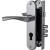 Фотография Замок цилиндровый Fuaro (Фуаро) с в комплекте с ручкой LOCKSET.1511W/B (SET F1511W/B) CP хром